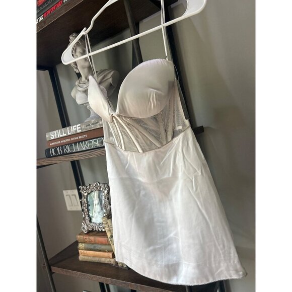 retrofete Ludlow Strapless Corset Mini Dress White Womens Size XS - Picture 8 of 13